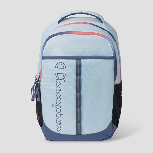 Champion Other - Champion Light Blue Backpack with Navy and Coral Trim